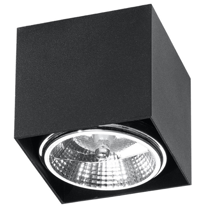 Plafon Sollux Ligthing Blake, 12cm, čtvercová, GU10 1x40W, šedá