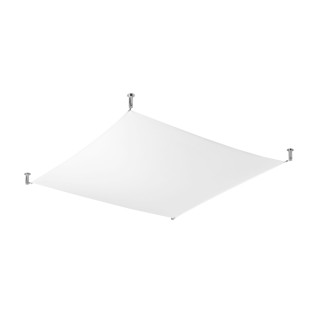 Plafon Sollux Ligthing Luna, 80x105cm, G13 2x18 W, bílý/chrom