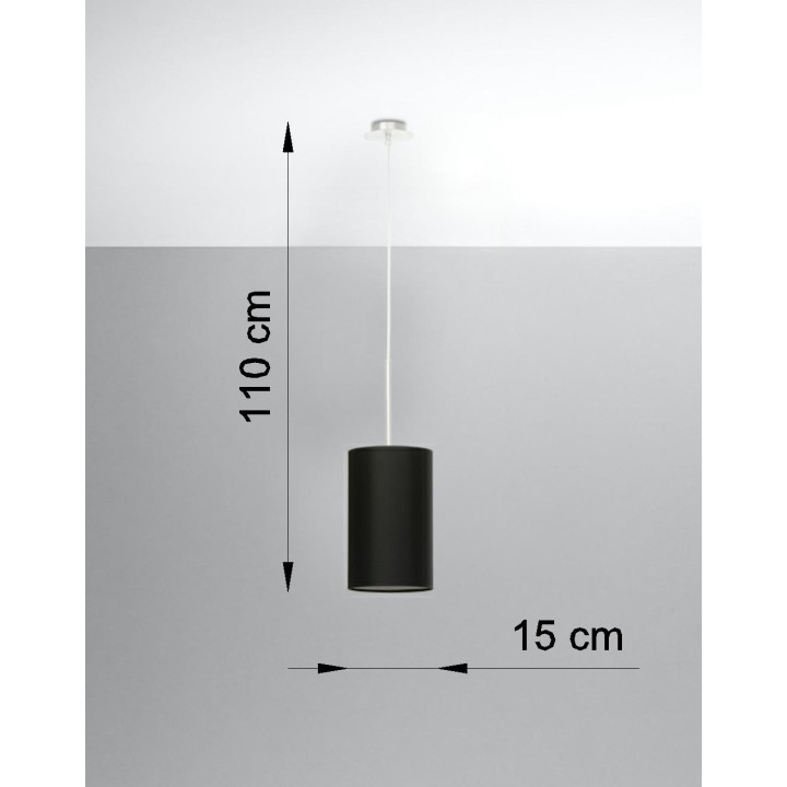 Żyrandol Sollux Ligthing Otto 15, kruhový, 15x15cm, E27 1x60W, bílý