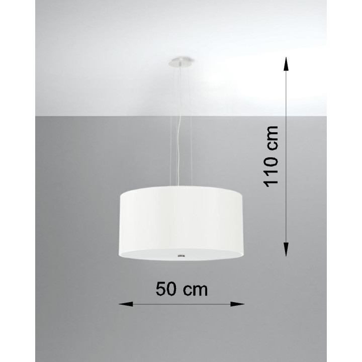 Żyrandol Sollux Ligthing Otto 15, kruhový, 15x15cm, E27 1x60W, bílý