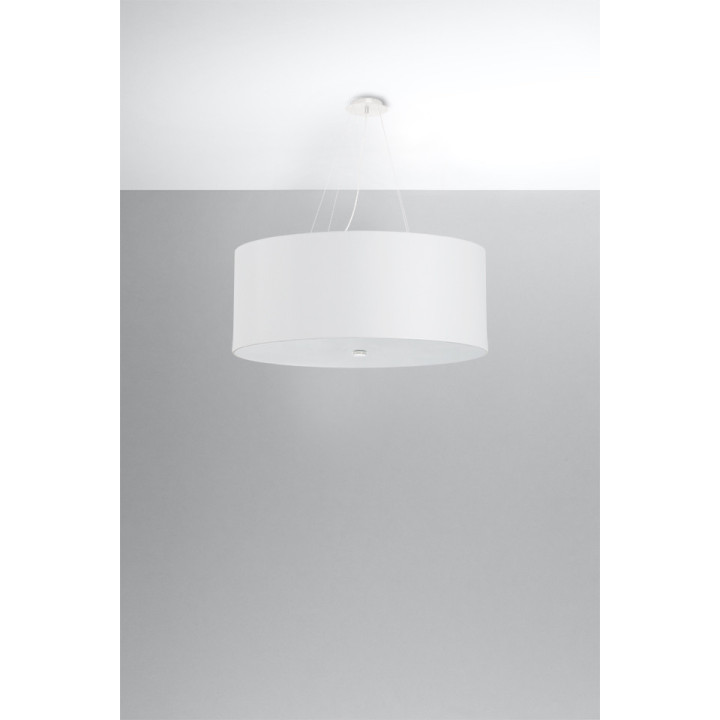 Żyrandol Sollux Ligthing Otto 60, kruhový, 60x60cm, E27 5x60W, bílý
