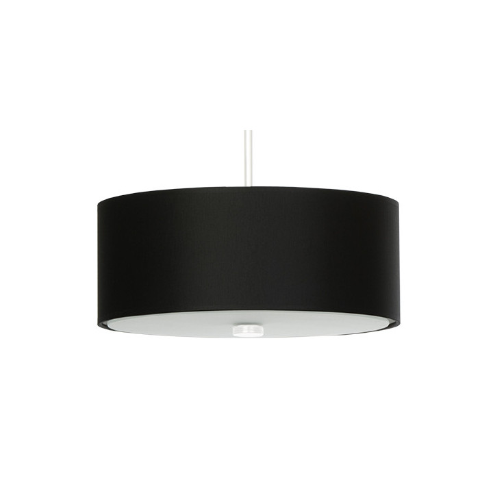 Żyrandol Sollux Ligthing Skala 30, kruhový, 30x30cm, E27 3x60W, černá/bílý