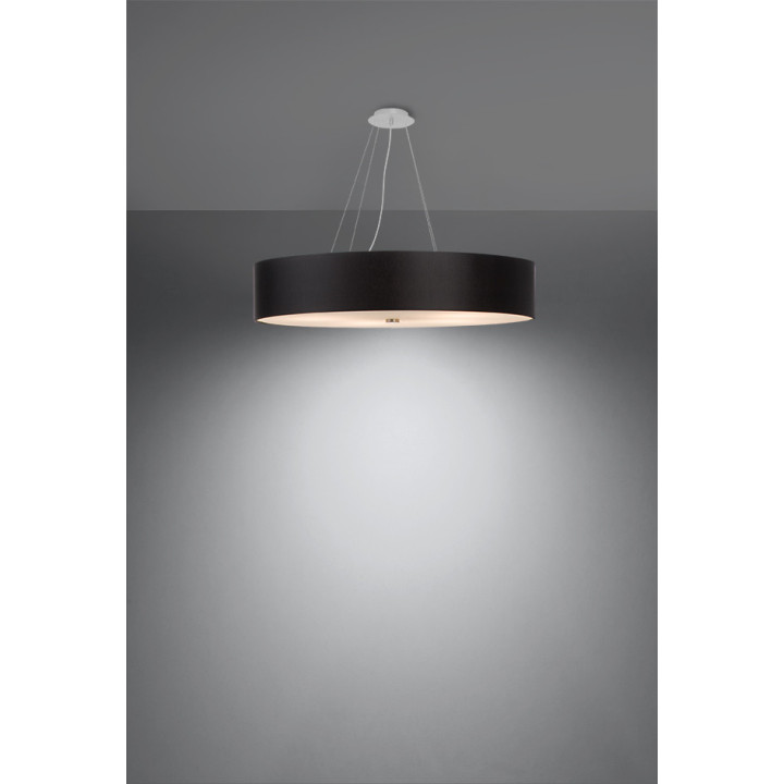 Żyrandol Sollux Ligthing Skala 80, kruhový, 80x80cm, E27 6x60W, bílý