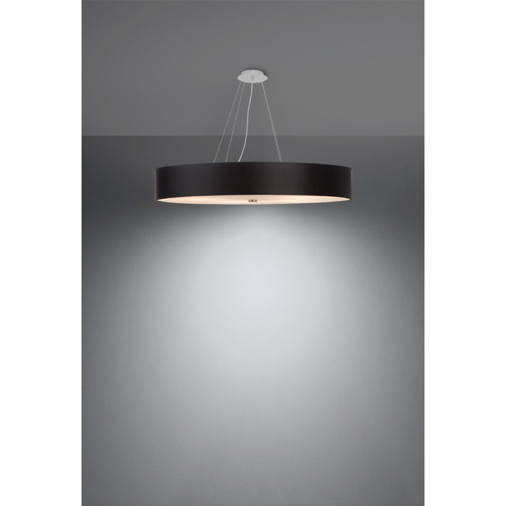 Żyrandol Sollux Ligthing Skala 90, kruhový, 90x90cm, E27 6x60W, bílý