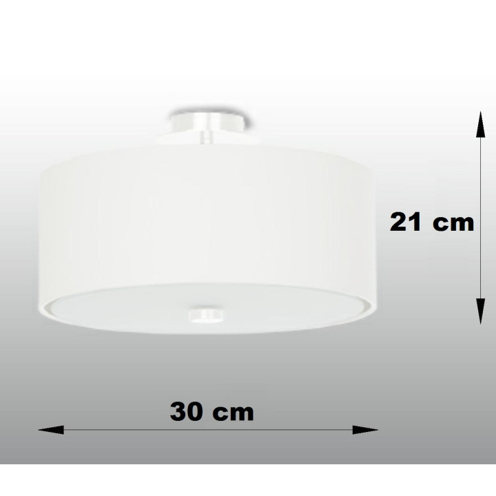 Żyrandol Sollux Ligthing Skala 100, kruhový, 100x100cm, E27 6x60W, bílý