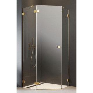 Část pravá koutu Radaway Essenza Pro Gold KDD, 1000x2000mm, sklo čiré, zlatá profil