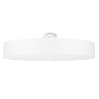 Plafon Sollux Ligthing Skala 70, kruhový, 70x70cm, E27 6x60W, bílý