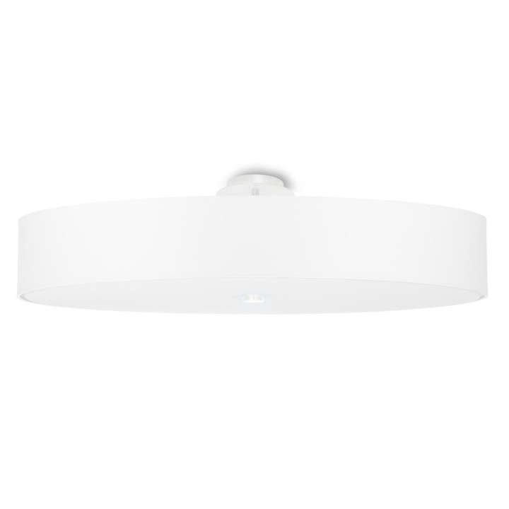 Plafon Sollux Ligthing Skala 70, kruhový, 70x70cm, E27 6x60W, bílý