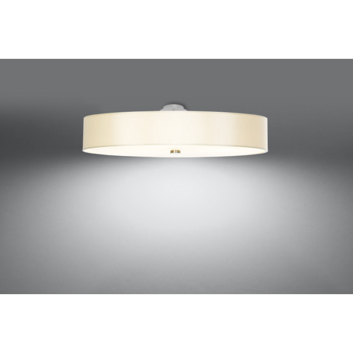 Plafon Sollux Ligthing Skala 70, kruhový, 70x70cm, E27 6x60W, bílý