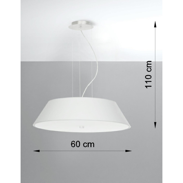 Nástěnné svítidlo Sollux Ligthing Skala, 45cm, E27 2x60W, bílý