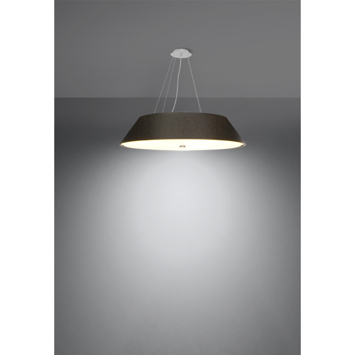 Żyrandol Sollux Ligthing Vega 70, kruhový, 70x70cm, E27 5x60W, bílý