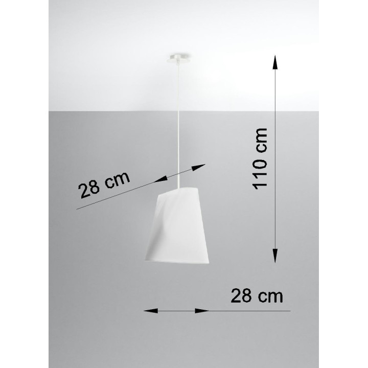 Plafon Sollux Ligthing Vega 70, kruhový, 70x70cm, E27 5x60W, bílý
