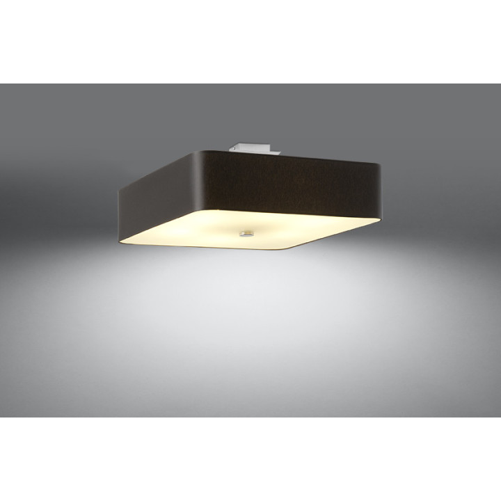 Plafon Sollux Ligthing Lokko 2, čtvercová, 55x55cm, E27 5x60W, bílý
