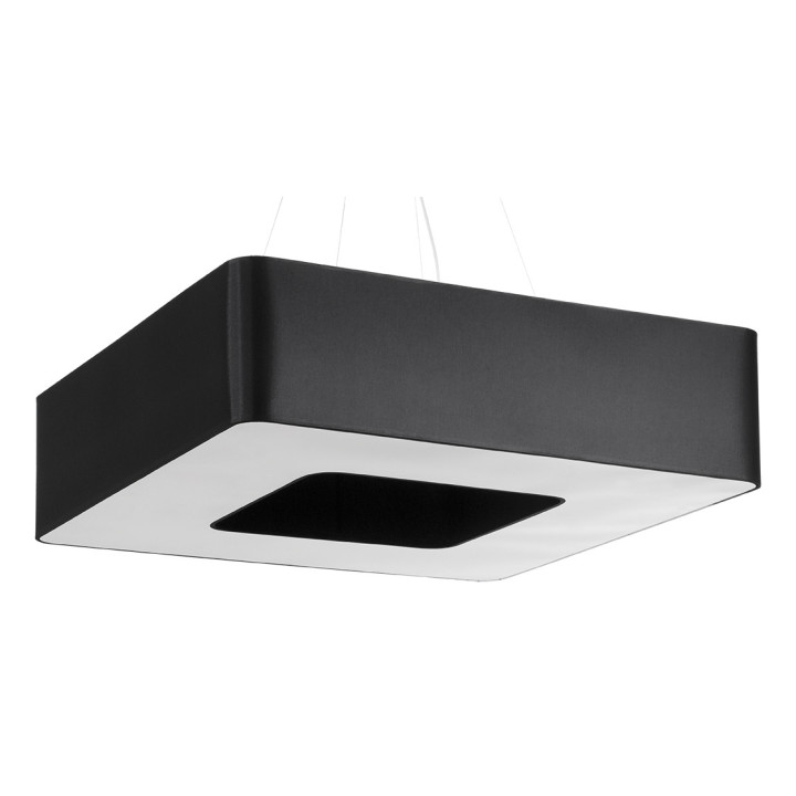 Żyrandol Sollux Ligthing Urano 80, čtvercová, 80x80cm, E27 8x60W, bílý