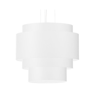 Żyrandol Sollux Ligthing Rollo 45, kruhový, 45x45cm, E27 3x60W, bílý
