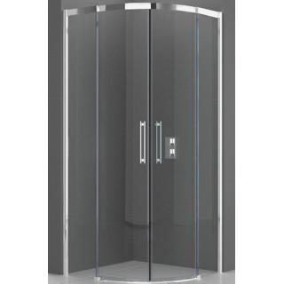 Kabina prysznicowa Novellini Rose Rosse R 80x120 cm półokrągła asymetryczna - wersja lewa- sanitbuy.pl