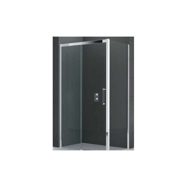 Drzwi prysznicowe Novellini Rose Rosse 2P 126-132 cm przesuwne do ścianki lub wnęki, wersja lewa- sanitbuy.pl