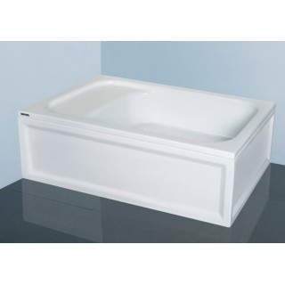 Sprchová vanička pravoúhlý Sanplast Classic Bzs/CL 80x100x28+STB, z siedziskiem, 80x120cm, bílý