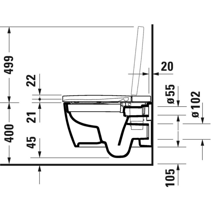 Sedátko myjąca Duravit SensoWash Slim, ME by Starck, Starck 2, Starck 3 i Darling New, bílý