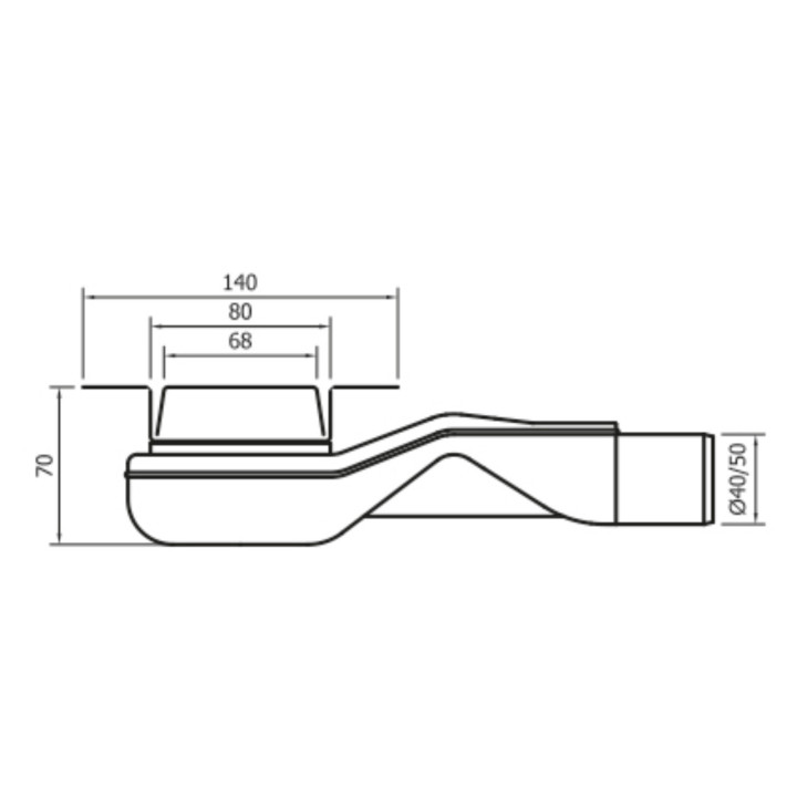 Lineární odtok, pełny souprava,  Wiper New Premium, 1200mm, vzor Ponente, povrchová úprava poler