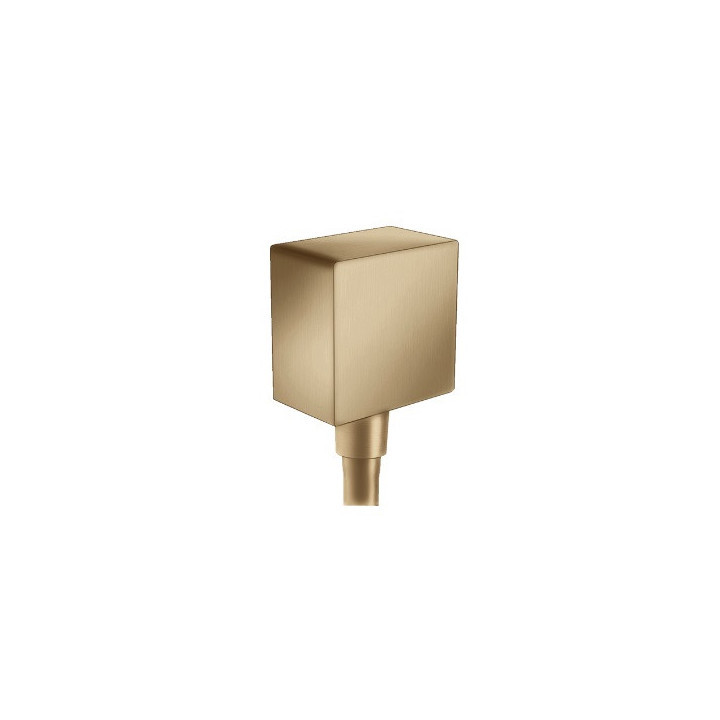 Přípojka hadice Hansgrohe FixFit Square bok 64 mm - bronz kartáčovaný