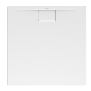 Čtvercová sprchová vanička Villeroy & Boch Architectura MetalRim 100x100x1,5 cm z akrylu, bílý Weiss Alpin - sanitbuy.pl