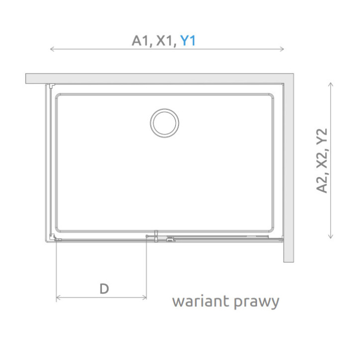 Pevná boční stěna S1 Radaway Idea KDJ, levá, 70cm, sklo čiré, profil chrom