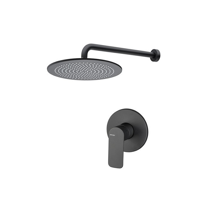Sprchový set Vema Slate, podomítkový, 1 wyjście vody, horní sprcha 20cm, chrom