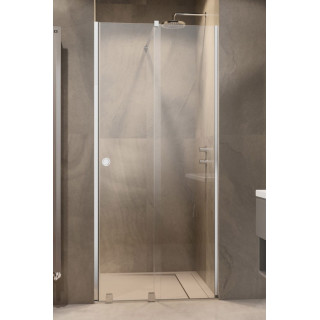 Posuvné dveře do niky Radaway Furo Gold DWD 200, z ściankami, 200x200cm, sklo čiré, profil zlatá