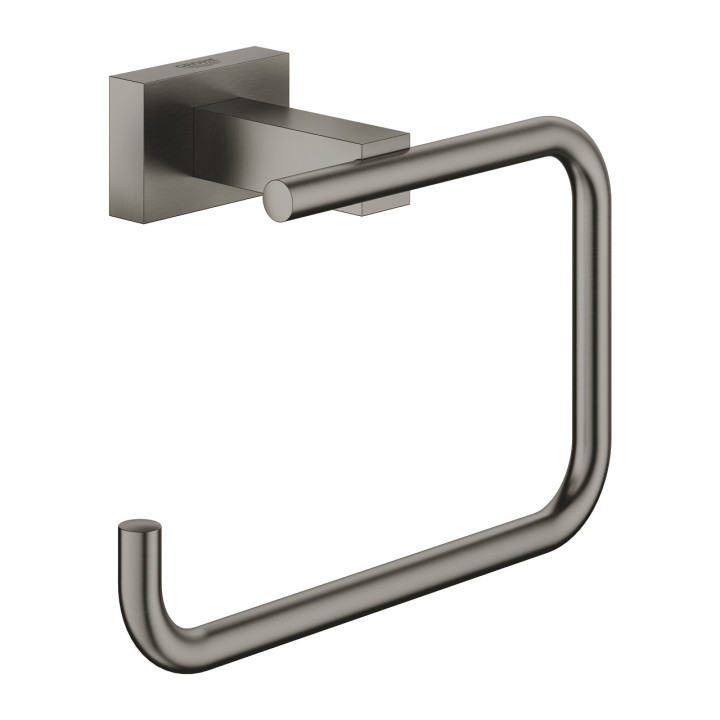 Závěs toaletního papíru Grohe Cube, nástěnný, bez poklopu, brushed hard graphite