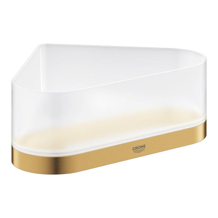 Rohová polička sprchový Grohe Selection, stěnová, brushed cool sunrise