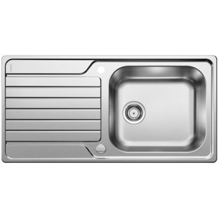 Dřez oboustranný Blanco Dinas 45 S 860x500mm s automatickým uzávěrem, ocelový