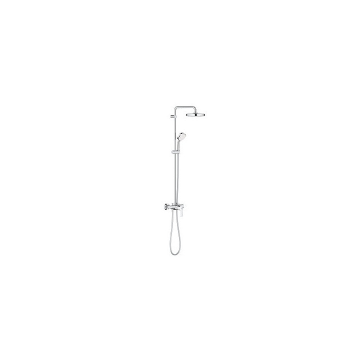 Sprchový systém GROHE Tempesta Cosmopolitan System 210 z jednouchwytową baterią ścienną - chrom