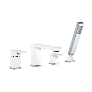 Vanová baterie 5otvorová Valvex Vegane, stojící, výška 280mm, výtokové rameno 190mm, sprchový set, chrom