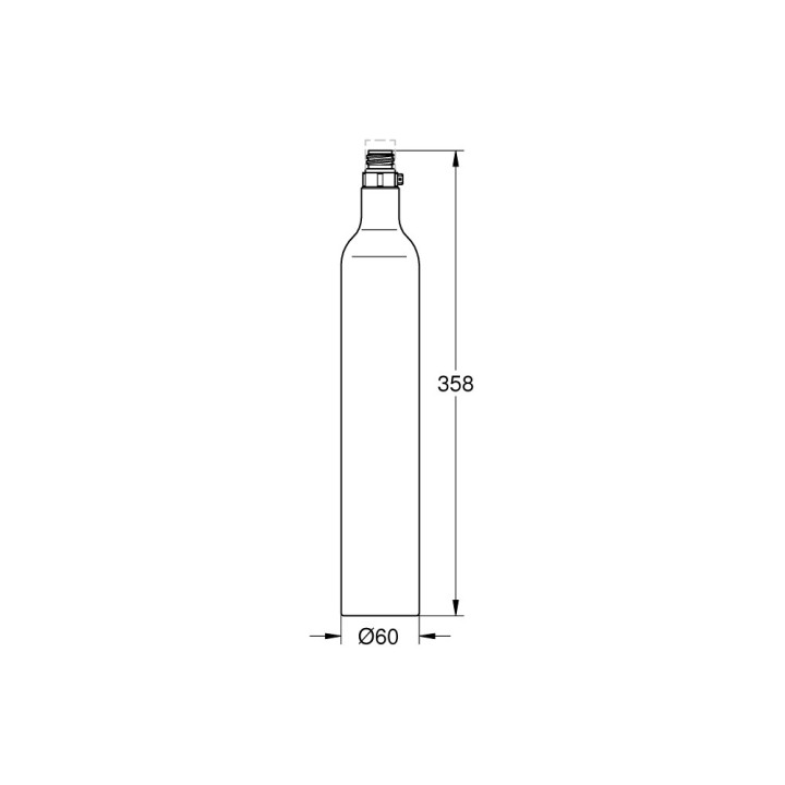 Souprava startowy Grohe Blue, 4 butle CO2, 425g