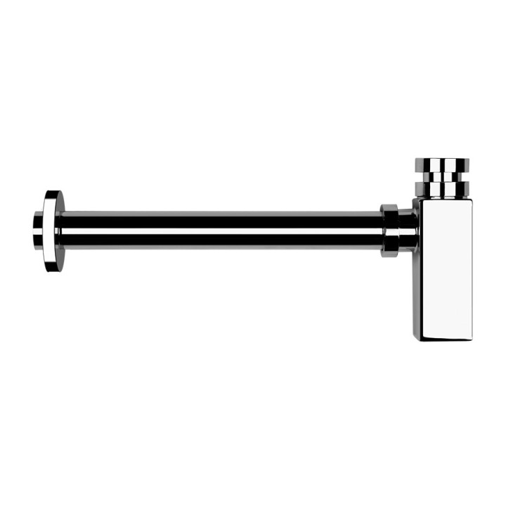 Sifon umyvadlový Gessi, 1 1/4", čtvercová, Black Kov Brushed PVD