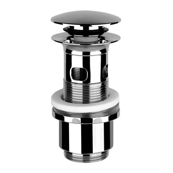 Zátka click-clack Gessi, umyvadlový, z přepadem, Black Kov Brushed PVD