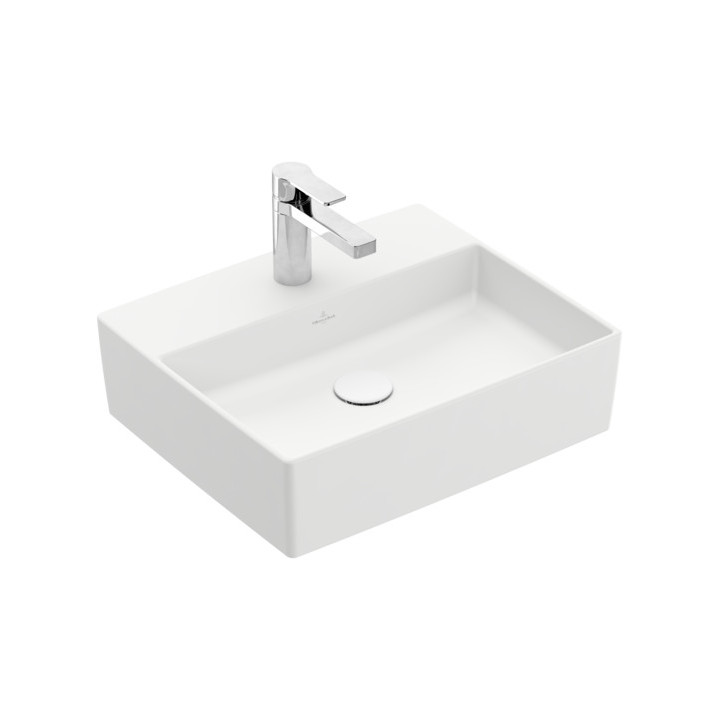 Umyvadlo na postavení na desku Villeroy&Boch Memento 2.0, 498x420mm, bez přepadu, Weiss Alpin