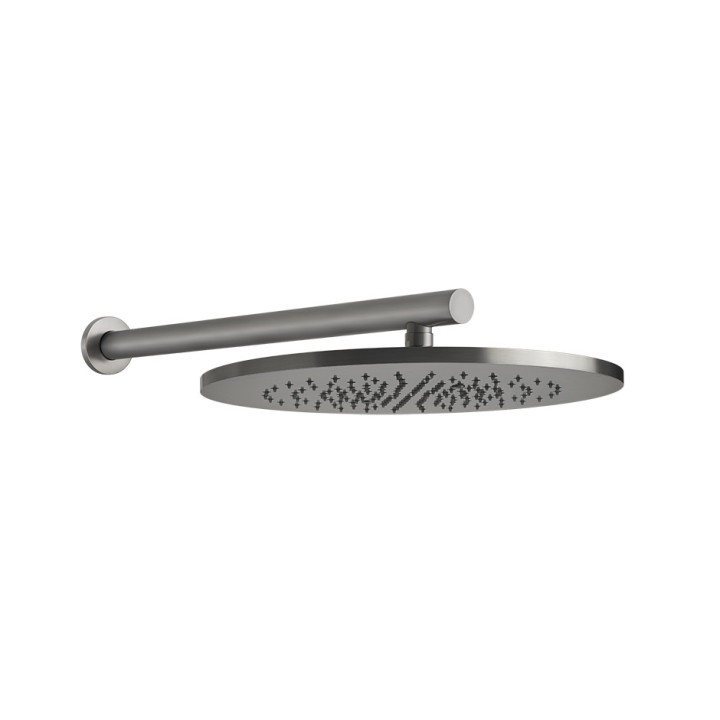 Horní sprcha Gessi Ingranaggio, kulatá, 218mm, regulowana, s ramenem nástěnným 343mm, chrom