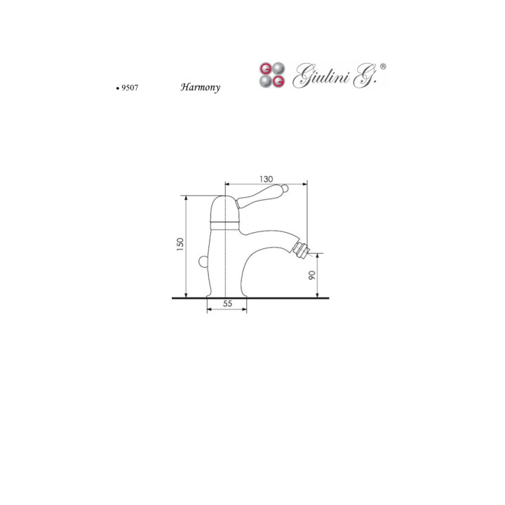 Bateria bidetowa Giulini G. Harmony- sanitbuy.pl
