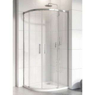 Čtvrtkruhový sprchový kout Radaway Idea PDD, 90x90, sklo čiré
