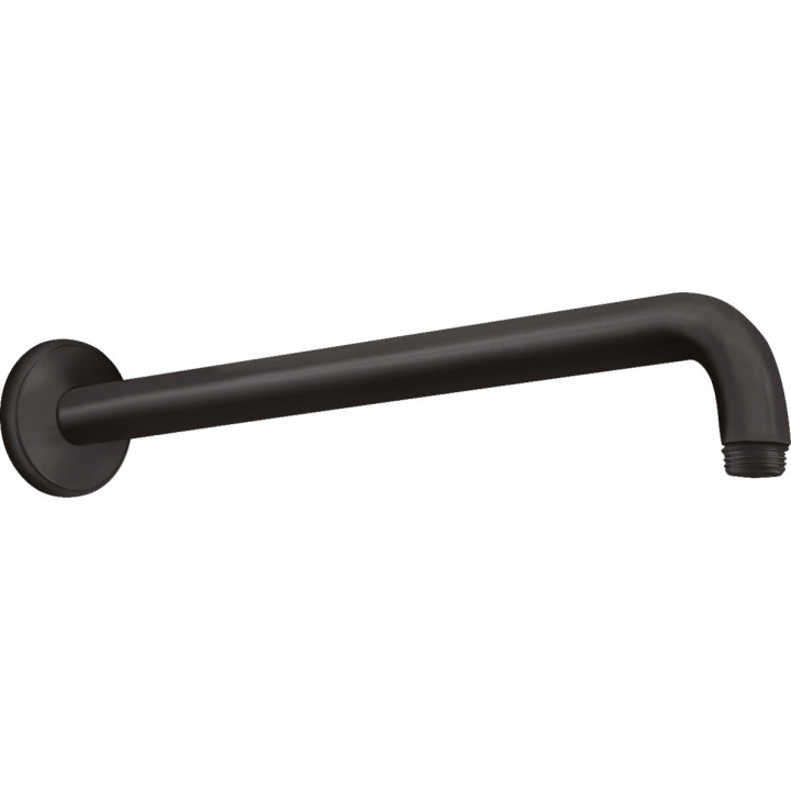 Rameno sprchové Hansgrohe, 38,9cm, nástěnné, černá matnáný