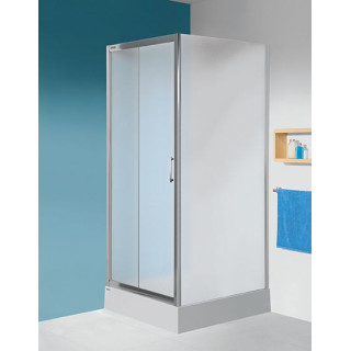 Pevná boční stěna Sanplast TX SS0/TX5b-80-S, 80x190cm, sklo transparentní, bílý profil