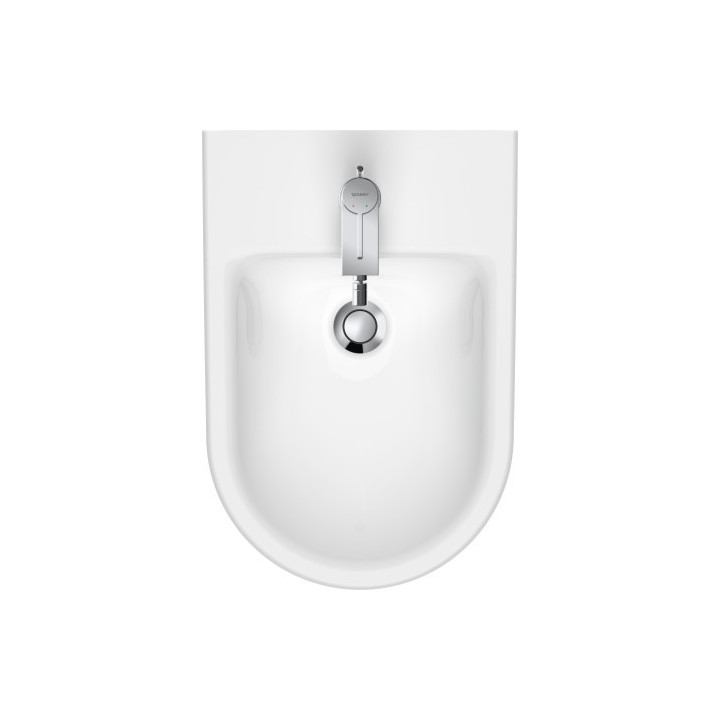 Závěsný bidet Duravit D-Neo Rimless, 54x37cm, připevnění Durafix, bílá