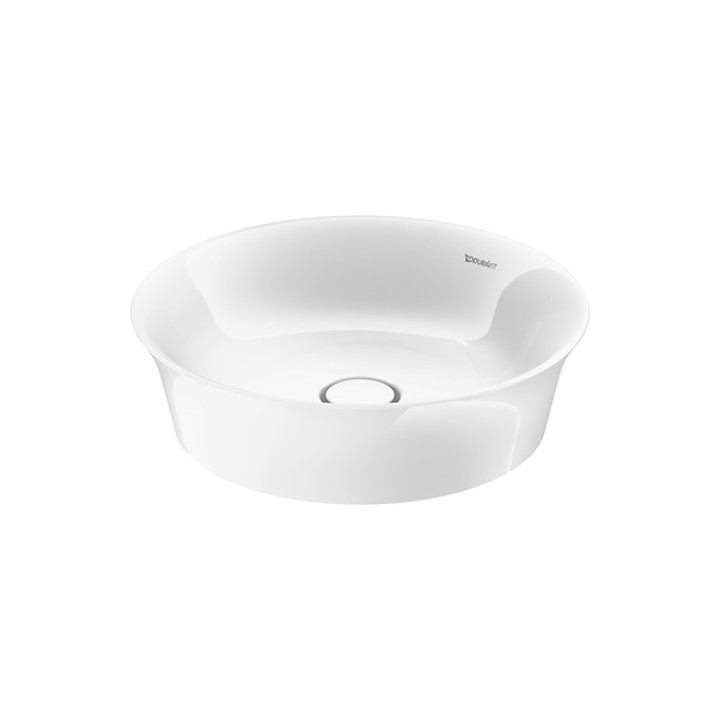 Umyvadlo na postavení na desku Duravit White Tulip, 430mm, kulatá, bez přepadu, bílá