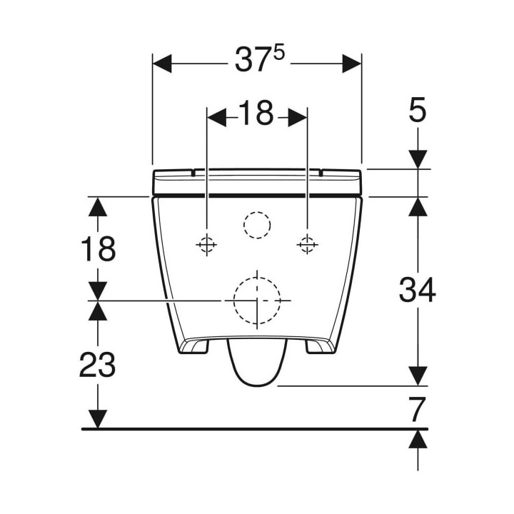 Mísa WC s funkcí higieny intymnej Geberit AquaClean Sela, závěsná, bílá/chrom