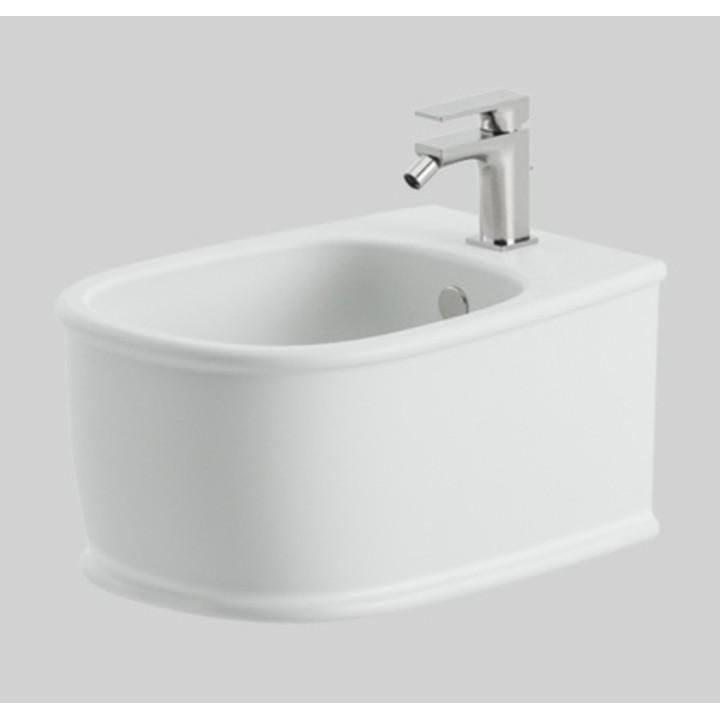 Závěsný bidet Artceram Atelier, 52x37cm, otvor na baterii, bílý