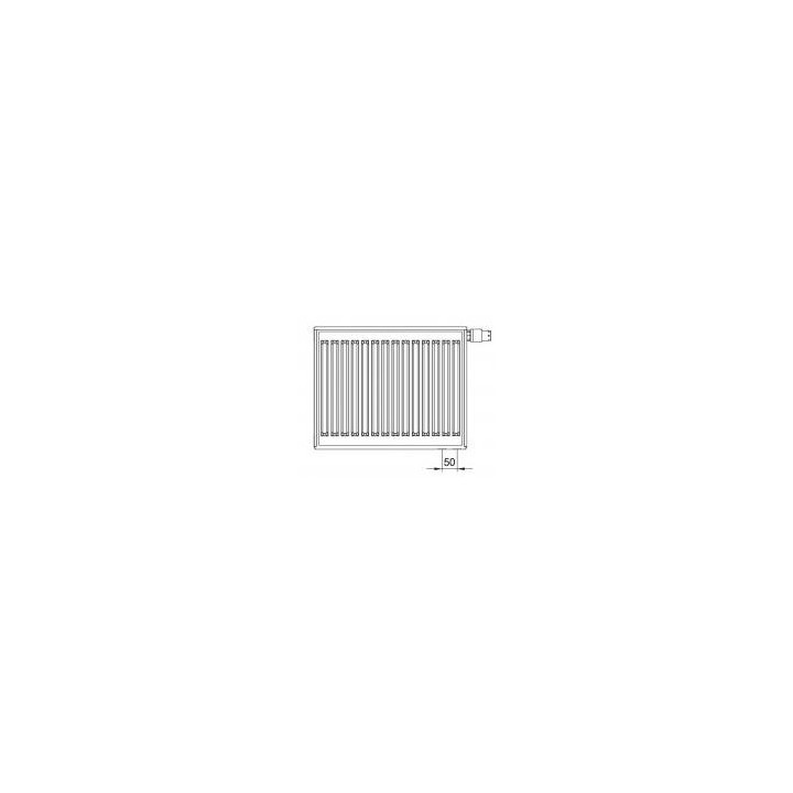 Radiátor płytowy Kermi Profil-K typ 22 50x120 cm - bílý- sanitbuy.pl