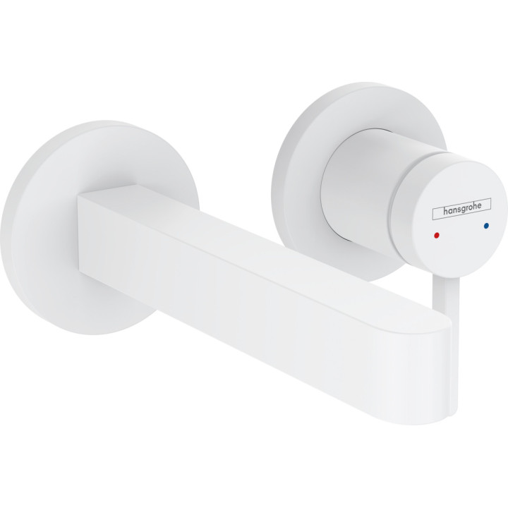 Umyvadlová baterie Hansgrohe Finoris, podomítková, 2otvorová, výtokové rameno 22,5cm, černá matnáný