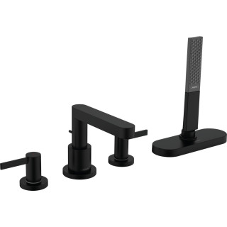 Vanová baterie 4otvorová Hansgrohe Finoris, montáž na okraj vany, sBox, 2 výstupy vody, chrom